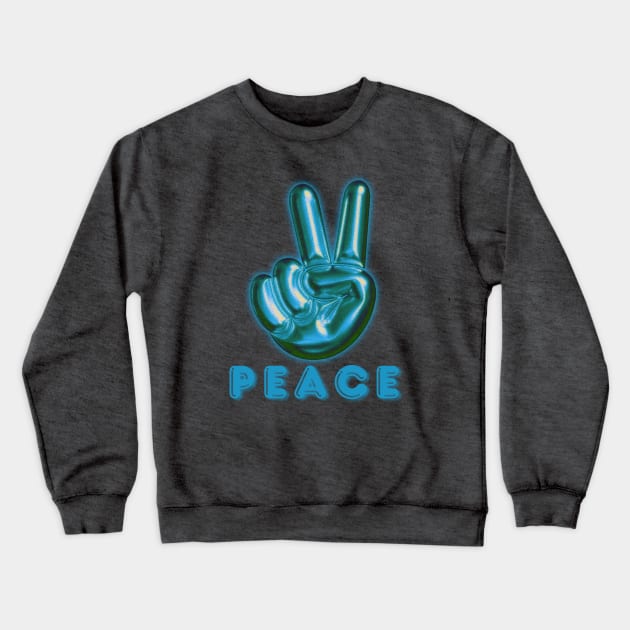 Peace - Peace Symbol - V Finger Sign Crewneck Sweatshirt by TJWDraws